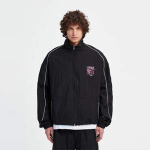 Vestes pour hommes Noir Broderie 3D Fermeture éclair blanche Passepoil Ajustable Doublure chaude en maille et matériel durable - Product Image 3