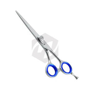 Ciseaux à cheveux en acier pour barbier avec lame tranchante, ciseaux de coupe professionnels pour barbier avec repose-doigts réglable pour la beauté - Product Image 1