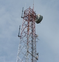 Tour de communication à antenne cellulaire omnidirectionnelle en acier galvanisé à chaud à 4 pieds, hauteur personnalisable, 2*n femelle