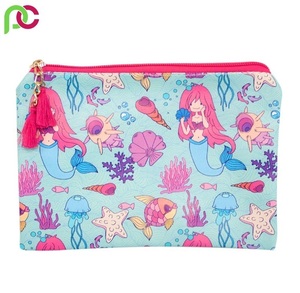 Custom Sized <b>Large</b> Cotton Travel Cosmetic <b>Bag</b> Cactus Print for Toiletry Pouch for Cosmetics <b>Makeup</b> Zipper Closure Blank <b>Bag</b> - Product Image 2