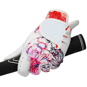 Guantes de Golf multicolores de microfibra antideslizantes de alta calidad para hombres y mujeres, guantes suaves transpirables de cuero 2025 de Pakistán - Product Image 3