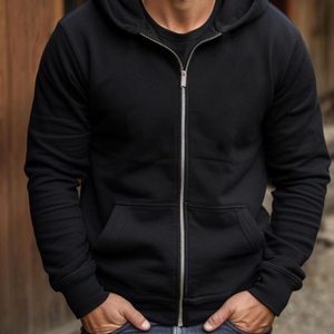 Sweat-shirt à capuche pour homme de haute qualité, personnalisé avec impression 3D en relief, logo, taille américaine, 100% coton uni avec impression personnalisée - Product Image 4