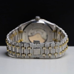 Reloj de Lujo Personalizado con Diamantes de Moissanita VVS, Cristal de Cuarzo, Estilo Hip Hop, Cronógrafo, Acero Inoxidable, Regalo Empresarial, Movimiento Japonés ETA - Product Image 3