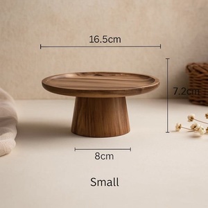 Ensemble de service à gâteaux en bois avec support pour boulangeries et événements - Product Image 4