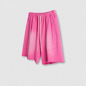 Pantalon personnalisé en coton épais Streetwear en polaire uni Shorts de jogging pour hommes Sportswear Drawstring Cargo Joggers Shorts pour hommes - Product Image 3