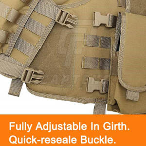 Venta directa de fábrica Diseño único Chaleco táctico Tallas grandes Precio barato Chaleco táctico para adultos - Product Image 4