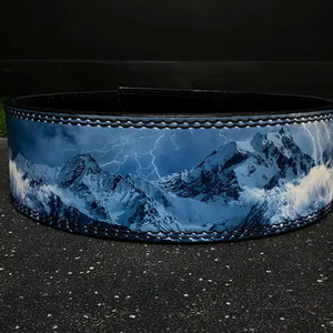 Custom Gym Workout Pink Cowhide Leather 2025 New Arrival Top Design Buckle <b>Weight</b> Lifting Belt For <b>Women</b> - Product Image 4