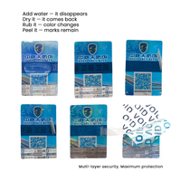Étiquettes de sécurité holographiques pour une authentification facile, marqueurs de test d'eau, autocollants anti-contrefaçon