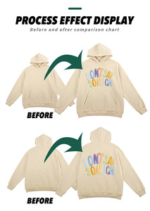 Factory Custom Sun Faded Hoodie <b>Distressed</b> 100% Cotton Heavyweight Zip Up Hoodie Acid Wash Vintage Sun Faded Hoodies - Product Image 4