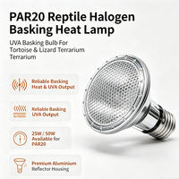 Lampe chauffante à halogénures métalliques Petpetzone, culot E26/E27, 25W/50W/75W, ampoule chauffante pour reptiles, 110-120V/220-240V, UVA, chauffage ponctuel écologique