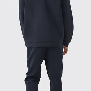 Chándal de manga larga con capucha para hombre, ropa deportiva informal de invierno con estampado de patrón sólido, respetuoso con el medio ambiente - Product Image 4