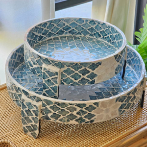 ที่ตั้งแสดงอาหารแบบฝังมุกทำด้วยมือสำหรับจัดแสดงอาหารในร้านอาหารสำหรับงานปาร์ตี้ขายส่งจากเวียดนาม - Product Image 3