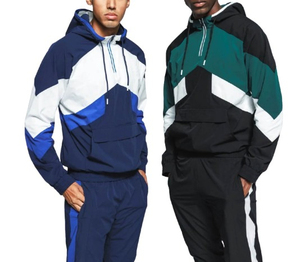 Conjuntos de Chaquetas Cortavientos Personalizadas al por Mayor, Color Personalizado, Nailon Resistente, Chaquetas Cortavientos Ajustables, Precio al por Mayor, OEM - Product Image 1