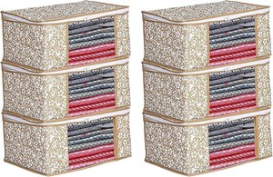 Portable and Flexible Saree <b>Storage</b> Bag Foldable and Adjustable Design - Product Image 5