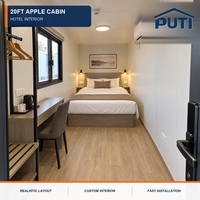 Cabine de luxe mobile de 20 pieds, bureau extérieur, pod de travail mobile pour jardin