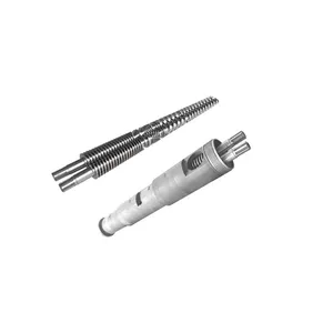 Jwell-Conical twin-screw barrel extruder screw barrel untuk ekstrusi pipa Compound mesin pemasok