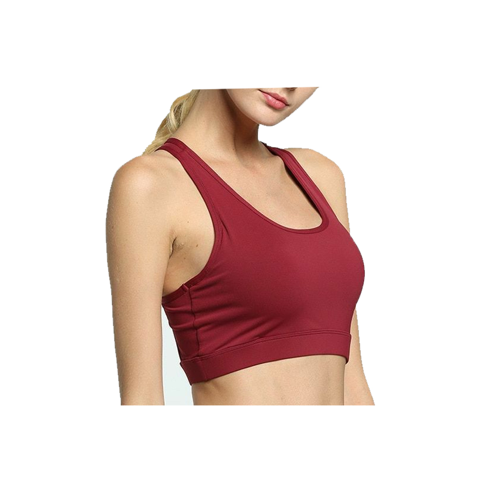 High support sports bra for women padded push up gym fitness bra shockproof workout underwear for running and training