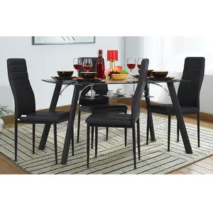 BALENO GLASS DINING TABLE 4 SEATER BY ROYALOAK