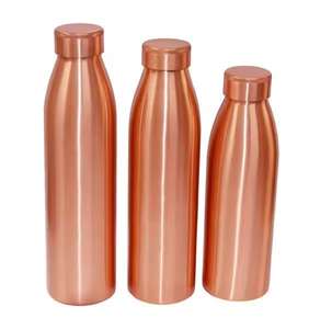<b>Plain</b> Print Copper <b>Water</b> <b>Bottles</b> Drinkware Household <b>Water</b> <b>Bottle</b> Ayurvedic Certified Health Benefit Contained <b>Bottle</b> Copperware - Product Image 1