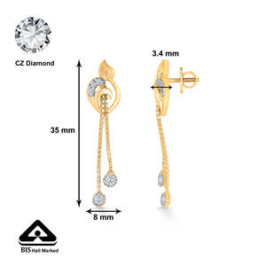 Pendientes de Oro de 18k con Esmeralda para Mujer, Ideales para Bodas y Fiestas - Product Image 5