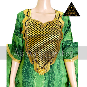 Écharpe en dentelle dorée respirante Couleurs rapides Plus Size Accessoires de vêtements musulmans traditionnels Africain Moyen-Orient Abaya Imprimé - Product Image 4