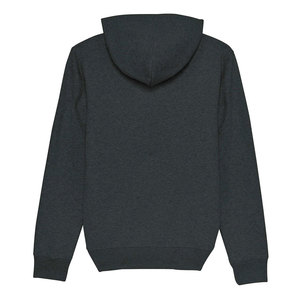 Sweat à capuche en molleton de coton gris lourd avec impression en relief pour hommes - Product Image 6