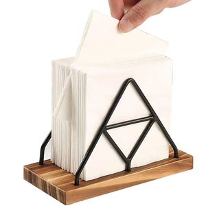 Creative Design Home <b>Kitchen</b> Tabletop <b>Tissue</b> Paper Dining Table Decorative Mango and Acacia Wood Napkin <b>Holder</b> - Product Image 1