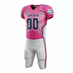 Uniforme de Fútbol Americano Sublimado Personalizado, Conjunto Completo que Incluye Camiseta y Pantalones, Ropa Deportiva Transpirable Personalizada para Equipo, Pantalones Cortos - Product Image 1