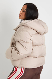 Chaqueta Acolchada Ligera, Transpirable, Tejida, Elegante, Cálida, para Mujer, con Capucha, Impermeable, Moderna, Informal, para Invierno - Product Image 3