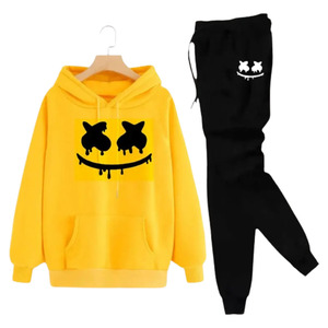 Conjunto Deportivo Informal Tejido con Bloques de Color, Chándal de Spandex/Algodón, Chaqueta Deportiva con Cremallera Completa, Pantalones Deportivos, Bolsillos con Cremallera, Logotipo 3D Estampado - Product Image 1