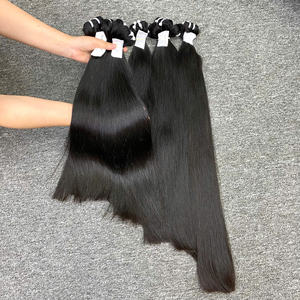 VQHAIR Extensions de cheveux humains vierges Remy 100% naturels vietnamiens doublement étirés, tissage de cheveux bouclés birmans, double trame, 100g - Product Image 2