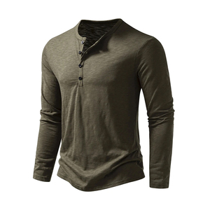 Camiseta de Manga Larga Personalizada con Logotipo para Hombre, Camiseta de Invierno de Manga Larga de Primera Calidad, Corte Regular - Product Image 4