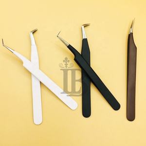 Pince à cils en gros, pince à cils personnalisée avec revêtement en poudre, pince à cils pour extensions de cils en vison, pince à volume 90 degrés - Product Image 5
