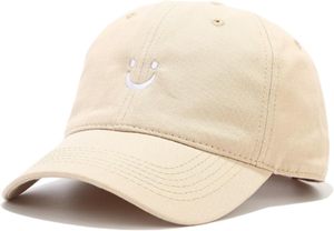 Gorra de béisbol con cara sonriente para mujeres y hombres, coleta de algodón ajustable, perfil bajo, sombrero de papá Sin estructura, gorra de camionero, Vintage común - Product Image 4