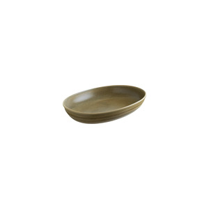 Plato de Servir Ovalado con Textura Natural Bonna Terra de 12 cm, Estilo de Diseño Wabi-Sabi para Servir Aperitivos y Salsas en Fiestas - Product Image 1