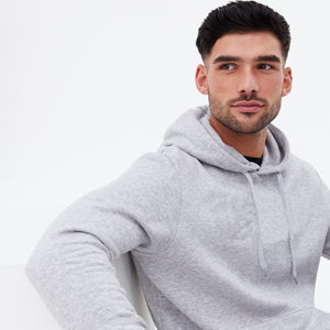 Nouveaux sweats à capuche pour hommes, mode automne-hiver, style streetwear, manches longues, coupe classique, couleur unie, sweats à capuche décontractés, hauts blancs, thermiques, 100% coton - Product Image 6