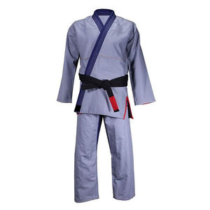 ชุดยูโดแบบกำหนดเองสำหรับผู้ใหญ่ คุณภาพสูง สำหรับผู้ชาย ตำแหน่งโลโก้ด้านหน้า ดีไซน์ระดับมืออาชีพ แห้งเร็ว ระบายอากาศได้ดี ผ้าฝ้าย 100% - Product Image 1