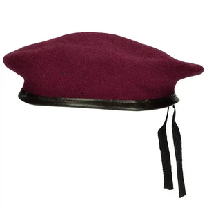 Nouveau Style chapeau de cérémonie 100% laine béret broderie à la main hommes uniforme formation bérets tchèques - Product Image 5