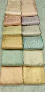 Tissu jacquard brodé non tissé complexe pour accessoires de mariage pour filles, vêtements ethniques, poids moyen, approvisionnement en vrac dans le monde entier - Product Image 5