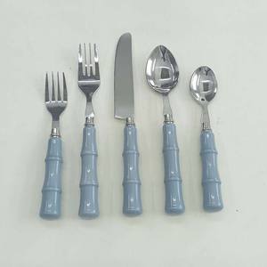 Ensemble de couverts plaqués argent en acier inoxydable avec boîte pour mariage Ensemble de cuillère et couteau de Noël en acier inoxydable - Product Image 5