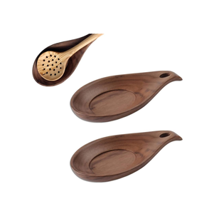 Cuchara de madera descansa vajilla utensilio hecho a mano cuchara soporte descanso para utensilios de cocina y organizador de restaurantes - Product Image 2