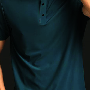 Fabricante personalizado logotipo bordado 100% algodón tejido botón manga corta sólido secado rápido Casual para camisas para hombres - Product Image 6