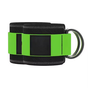 Sangles de cheville rembourrées en néoprène et nylon imperméables unisexes avec double anneau en D respirant pour la protection des entraînements avec câble de fitness - Product Image 2