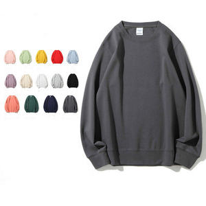 Fabricant 80% Coton 20% Polyester Sweat-shirt unisexe à col rond Pas cher Logo personnalisé French Terry Pull-over à capuche pour hommes - Product Image 1