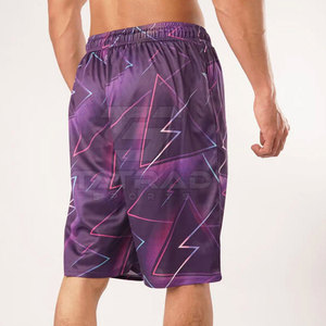 Pantalones Cortos de Lona Sublimada Sólida, Casuales de Verano, 100% Poliéster, Servicio OEM, Alta Calidad, Secado Rápido, Transpirables, Cintura Elástica para Hombre - Product Image 4