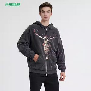 Design Your Own High Quality Winter Unisex Zipper Hoodies New Style <b>Bulk</b> Quantity Thermal Sweatshirts 100% Cotton Fleece/French - Product Image 4
