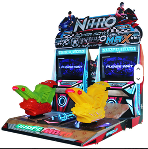 Machine de jeu d'arcade de course de supermoto à monnayeur, de luxe, 4D, en plastique, pour 2 joueurs, avec effets lumineux - Product Image 2