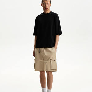 Personnalisé Vintage Lavage Foncé Coton Jean Shorts Hommes Baggy Denim Shorts Street Wear Lâche Jeans Shorts Jorts - Product Image 6