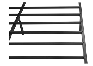 Cadre de lit double/queen en métal brun mat, design moderne, non pliable, meubles de chambre à coucher, importé de Malaisie, Domica KD-2533 - Product Image 5