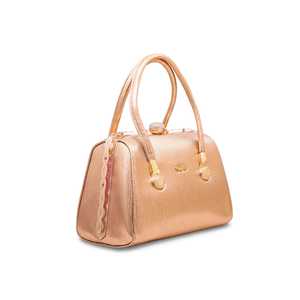 Luxueux filles P35843 Champagne pochette sac à main strass cadre motif en cuir véritable chaîne perle sac décontracté élégant - Product Image 2